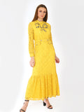 1943078-Embellished Lace Maxi Dress - Montania Shop