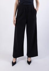 Flared Leg Solid Formal Trouser\س يمسر ميمصتب لجرأ ةعساو ه