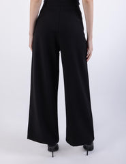 Flared Leg Solid Formal Trouser\س يمسر ميمصتب لجرأ ةعساو ه