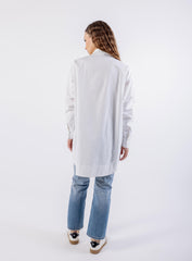 Bead-Embellished Oversized Shirt