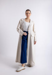 2465007-Blazer Abaya with Button Details