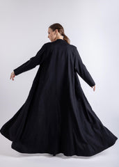 2465006-Blazer Cut Maxi Abaya