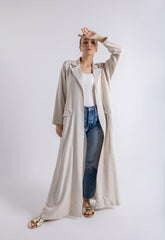 2465006-Blazer Cut Maxi Abaya