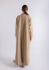 2465008-Urban Blazer Cut Abaya Attached Shirt