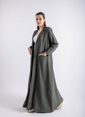 2465006-Blazer Cut Maxi Abaya