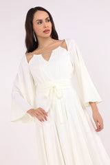 2443020-Off-Shoulder Cut Off white Maxi Dress