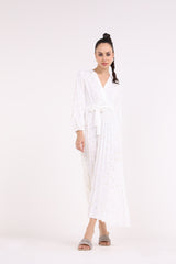 2406184-Golden Flakes Detailed Maxi Dress