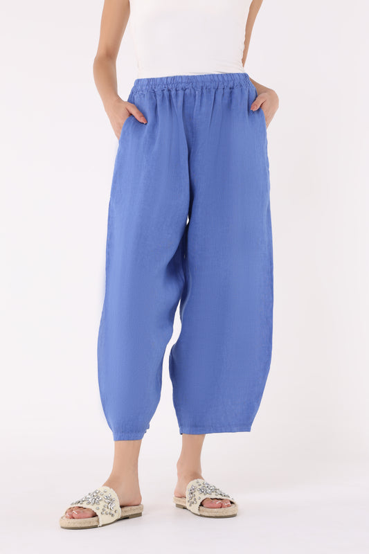 Elastic Hem Solid Trouser