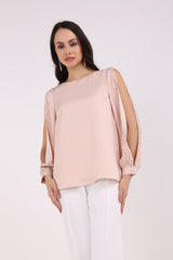 Open Cut Arm Solid Top