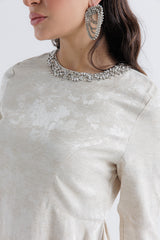 Sophisticated Asymmetrical Embellished Top