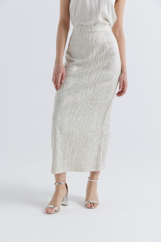 Elegant Textured Maxi Skirt