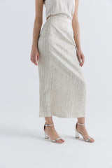 Elegant Textured Maxi Skirt