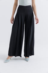 Flowing Pleated Palazzo Pants