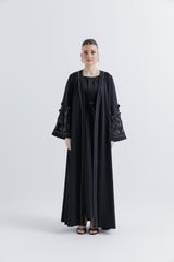 "Ethereal Elegance – Embellished Long Cardigan"