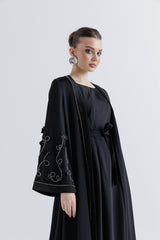 "Ethereal Elegance – Embellished Long Cardigan"