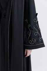 "Ethereal Elegance – Embellished Long Cardigan"