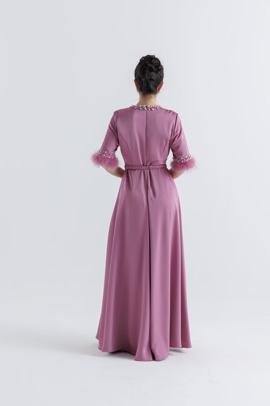 Ethereal Elegance Embellished Maxi Dress