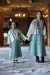 "Graceful Charm – Elegant Girls' Set for Ramadan & Eid"