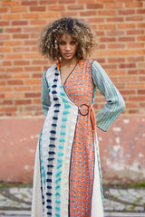 "Artisanal Wrap Kaftan – A Fusion of Elegance & Heritage"