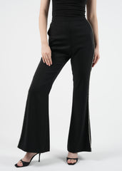 Side Embellished Straight-Leg Trousers