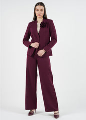 Formal Straight Leg Solid Trouser