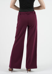 Formal Straight Leg Solid Trouser