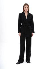 Straight Leg Solid Formal Trouser