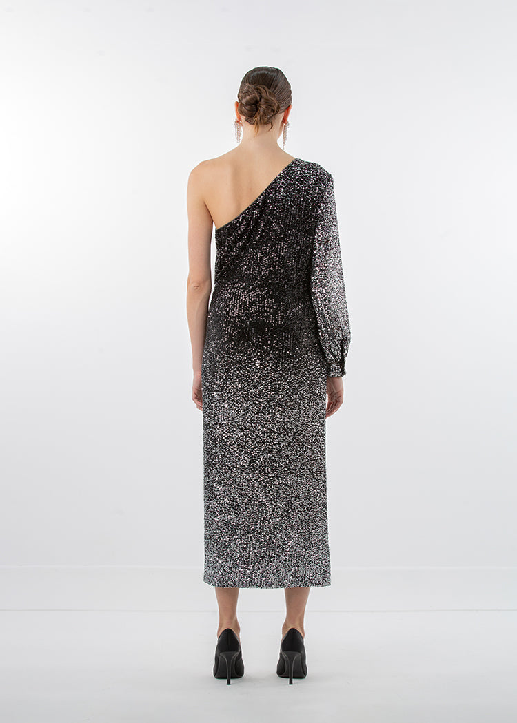 2306207-One Shoulder Sequin Party Dress