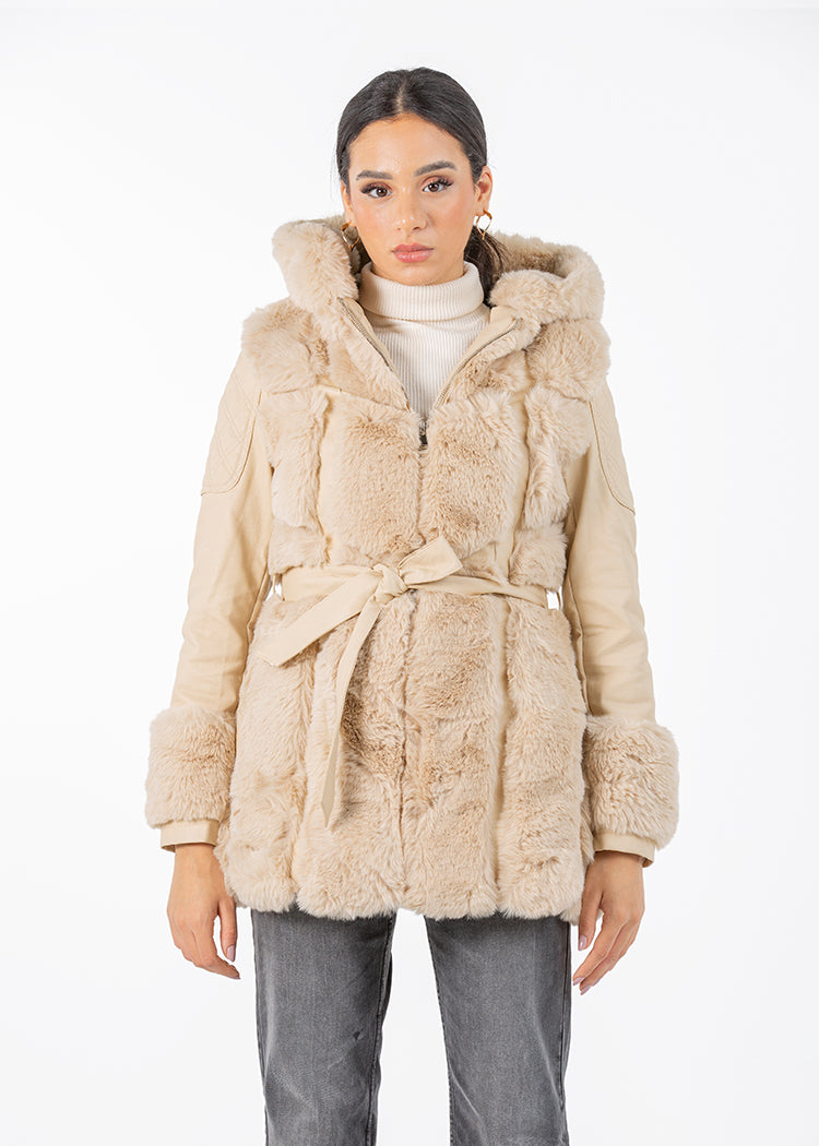 2322004-Faux Fur Jacket