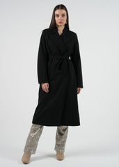 Double-Breasted Wool-Blend Maxi Coat