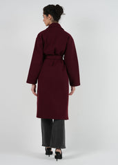 Double-Breasted Wool-Blend Maxi Coat