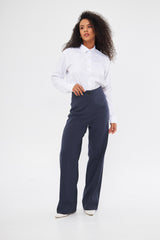 Formal Solid Straight Leg Trouser