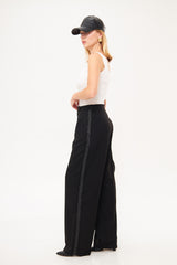 Straight Leg Solid Formal Trouser