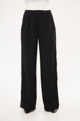 Straight Leg Solid Formal Trouser