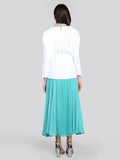 2101007- Semi Sheer Lace Maxi Skirt - Montania Shop