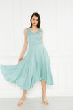 2106049- Asymmetric Sleeveless Dress