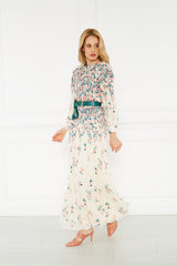 2143082- Floral Maxi Dress - Montania Shop