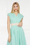 2143089- Sleeveless Maxi Shirt Dress - Montania Shop