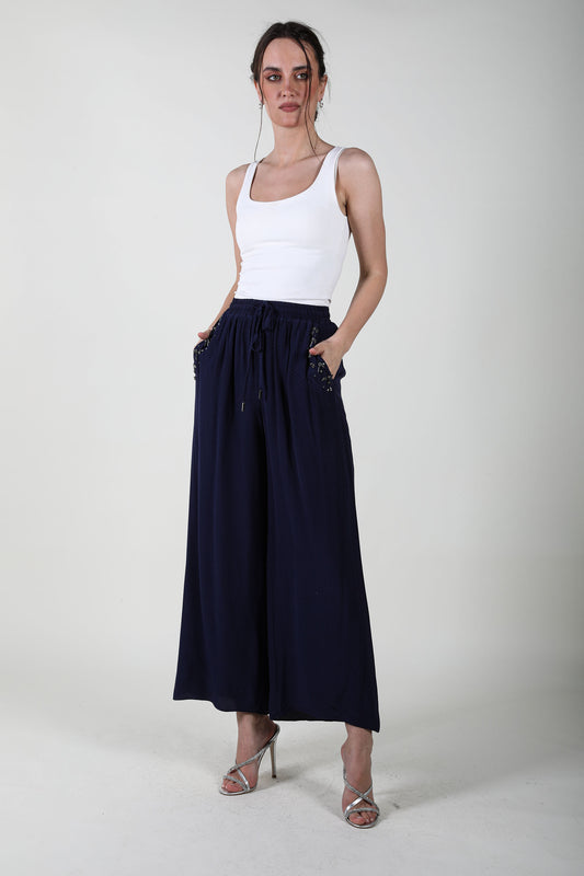 2204053- Elastic Waist Pants