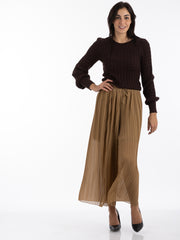 2204152- Wide Pleated Palazzo Pants