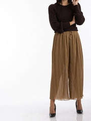 2204152- Wide Pleated Palazzo Pants