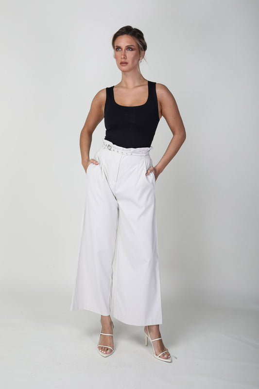 2228001- Paper-Bag Waist Pants