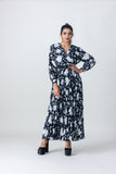 2243021- Long Sleeve Floral Maxi Dress