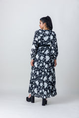 2243021- Long Sleeve Floral Maxi Dress