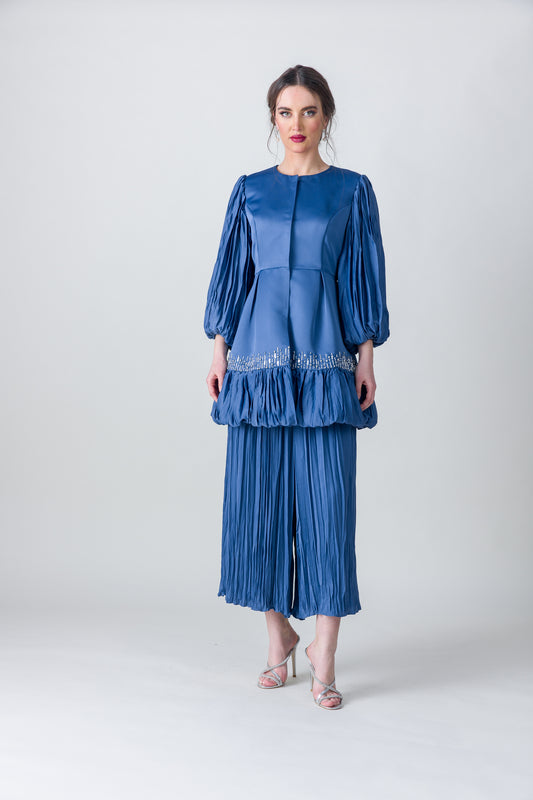 2305003- Pleated Wide Leg Pants