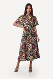 2306005- Layered Printed Dress