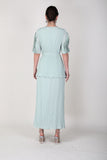 2306012- Short Sleeve Layered Dress