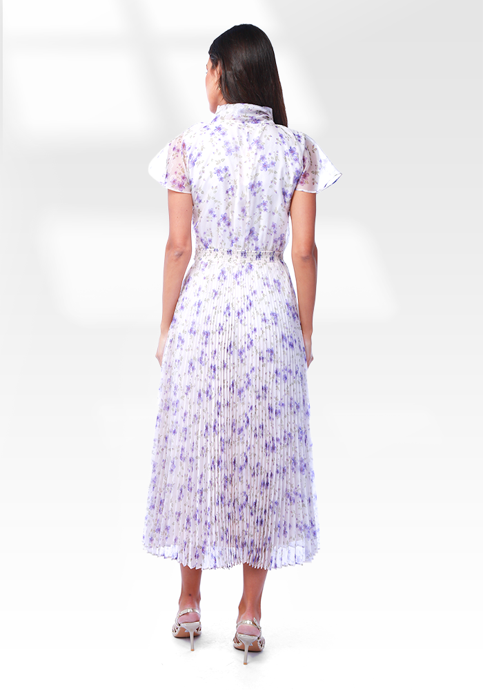 2306013- Short Ruffle Sleeve Dress