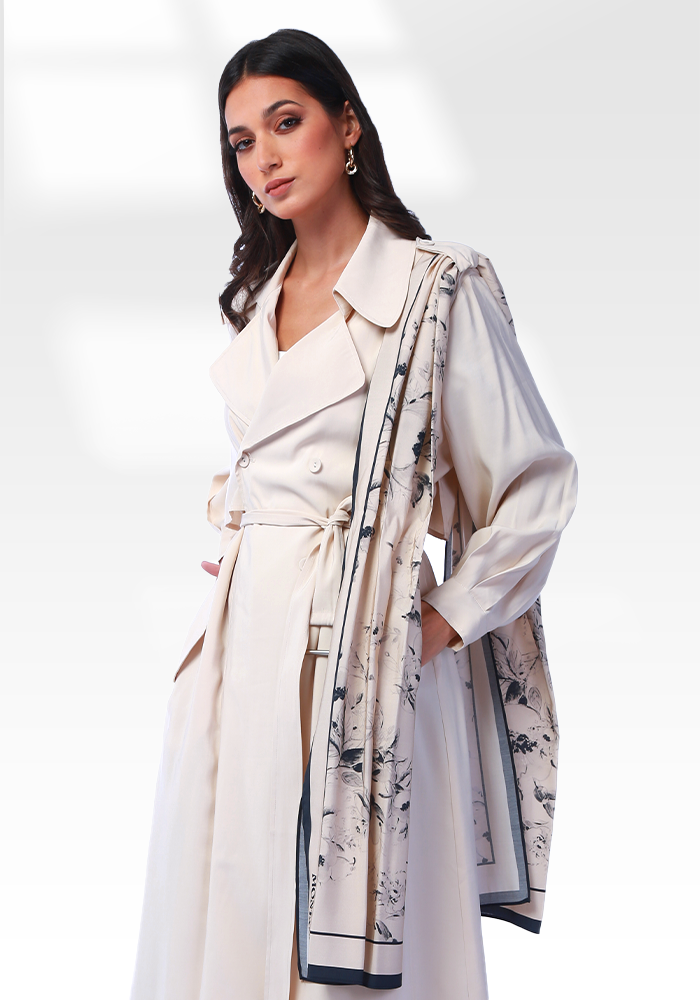 2337001- Double Breasted Trench Coat