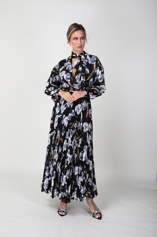 2343010- Bow Tie Maxi Dress